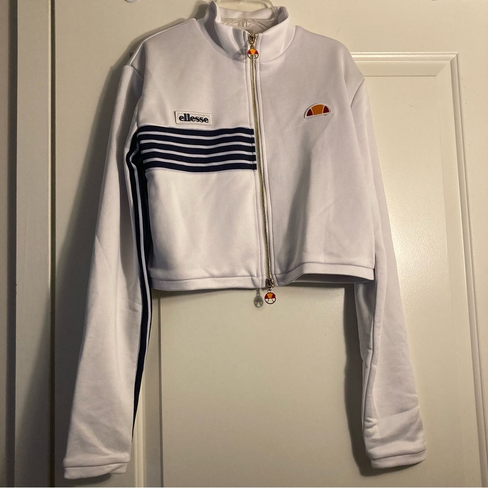 Ellesse Cecillo Retro Crop Track Jacket NWT - Picture 4 of 12